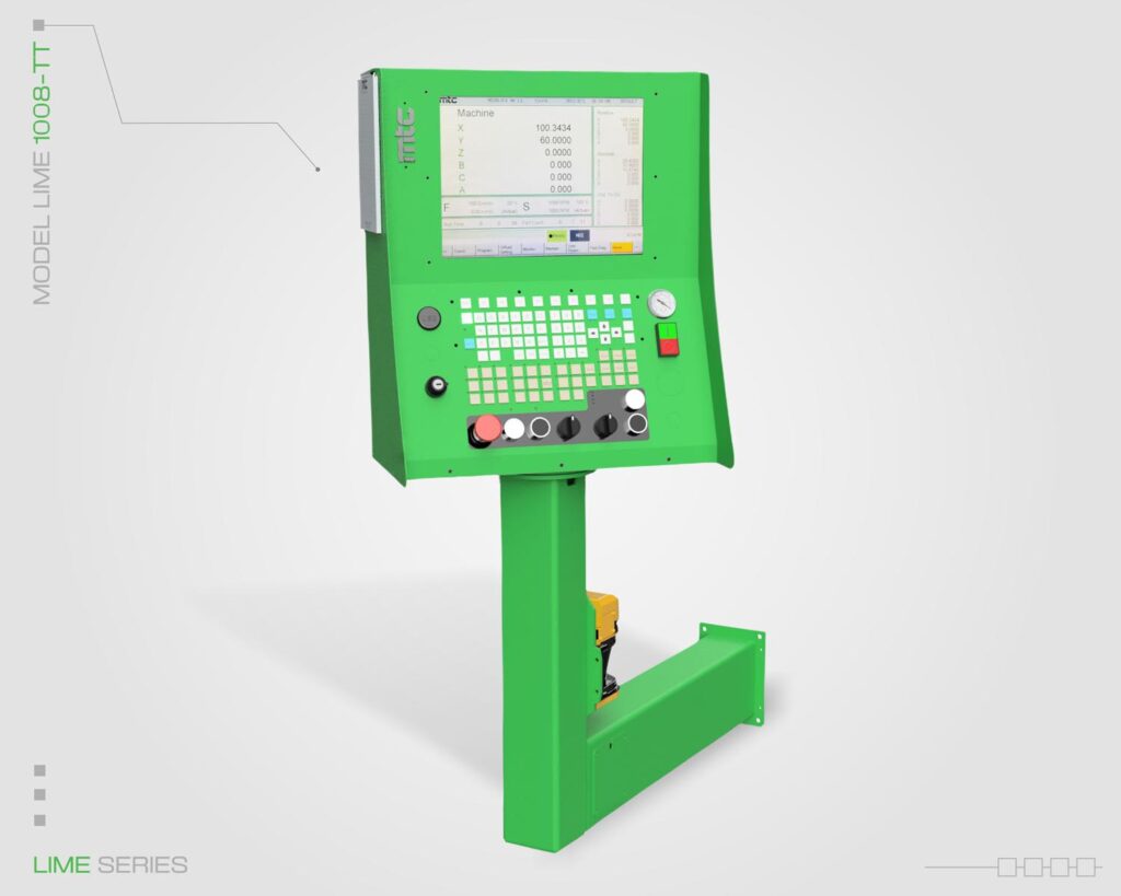 Lime Series fixed bridge CNC router user interface and control panel by MTC