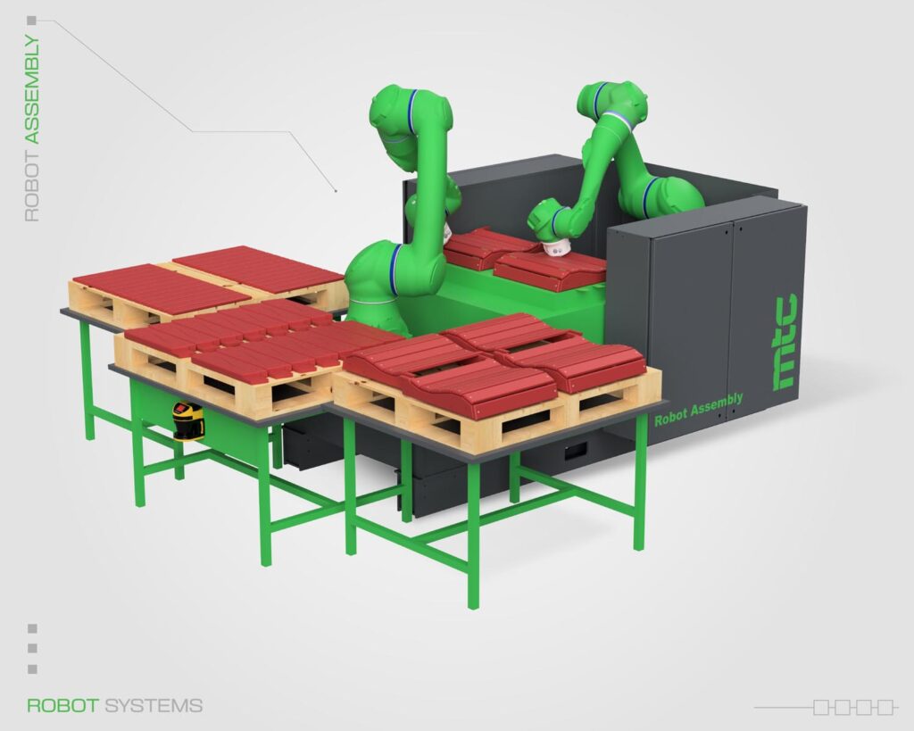 Automated robot assembler by machine tool camp