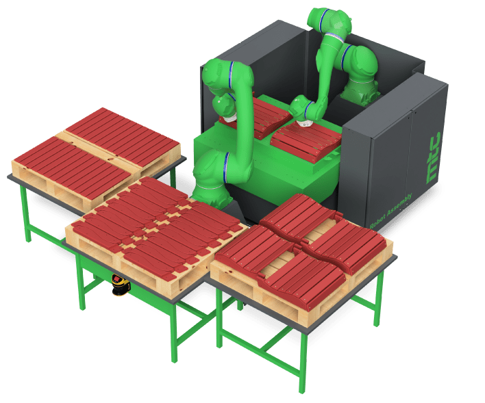 Automated Robot Assembly by Machine Tool Camp