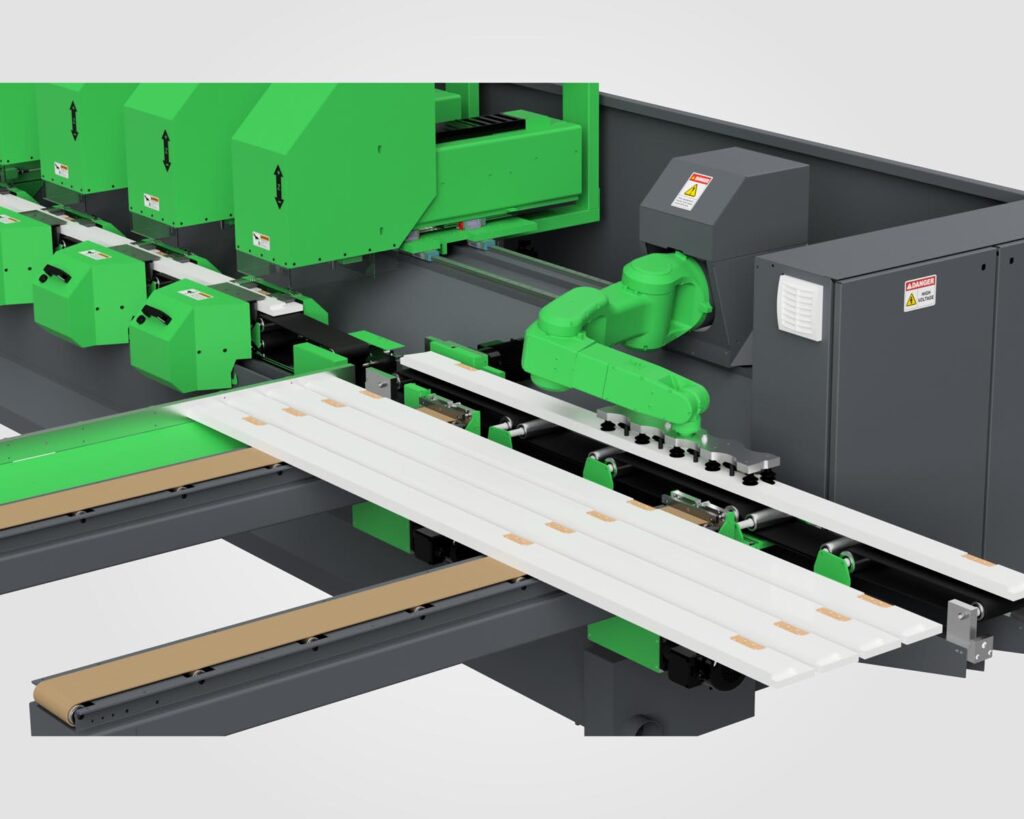 Door jamb CNC machine with automated loading by MTC