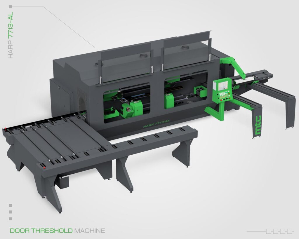 Threshold processing machine with full enclosure by MTC.