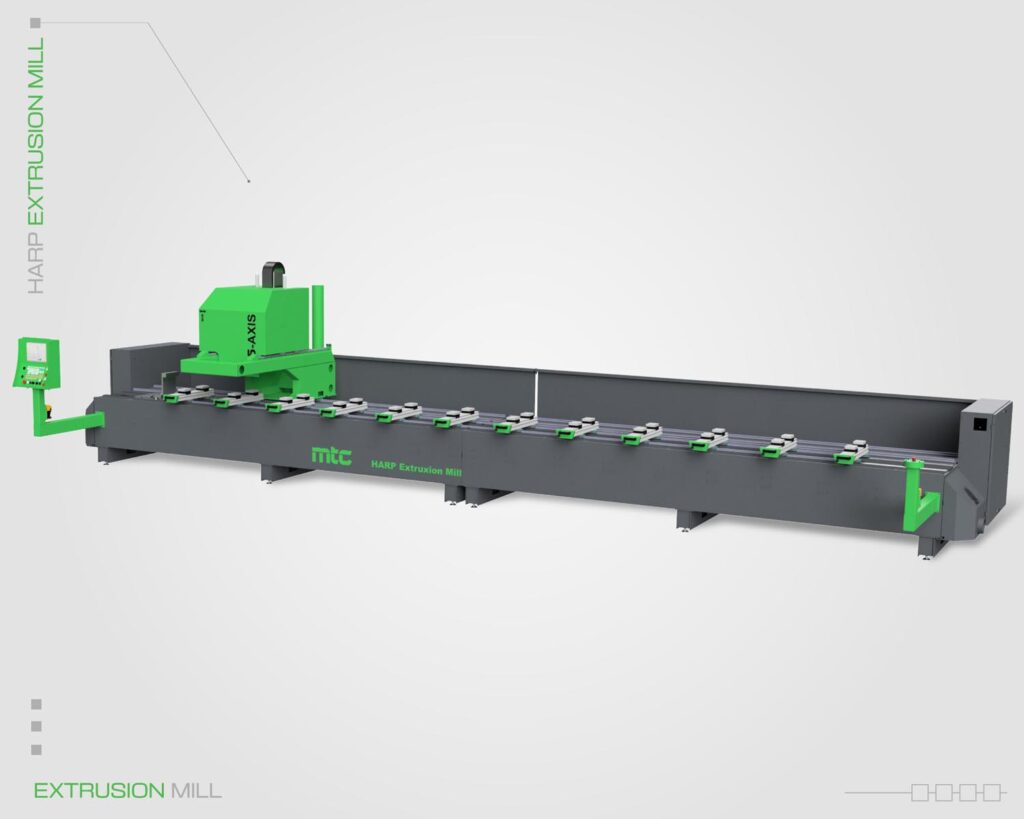 MTC's CNC extrusion mill designed for multi-material extrusions and pultrusions.