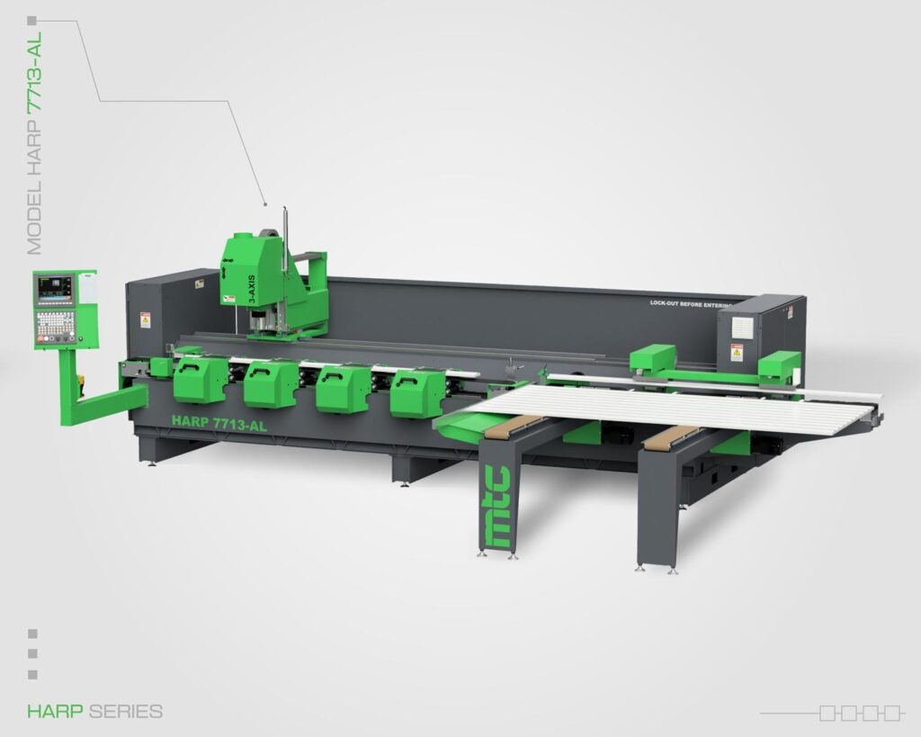 Single head, 5-axis Door jamb cnc router by MTC